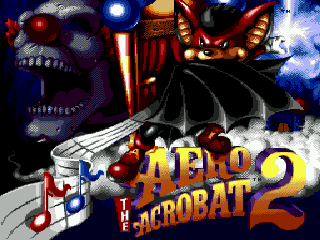 Aero the Acro-Bat 2 Title Screen